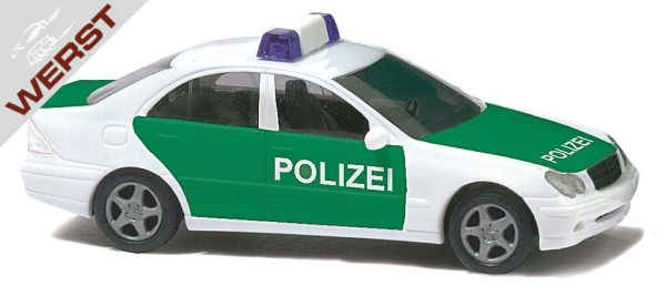 busch-modellbahnzubehor-mb-c-klasse-polizei-n